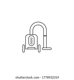 vacuum cleaner vector icon logo design