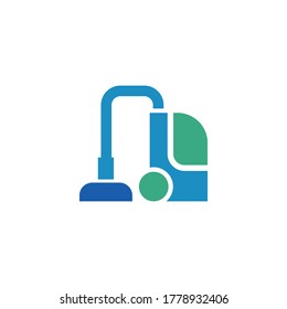 vacuum cleaner vector icon logo design