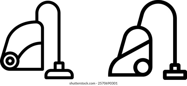 "Vacuum Cleaner Vector Icon Set: Modern and Functional Cleaning Solutions"