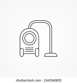 Vacuum cleaner vector icon sign symbol