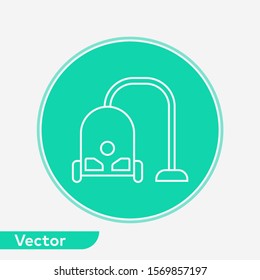 Vacuum cleaner vector icon sign symbol