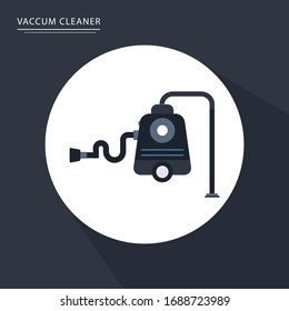 Vacuum cleaner vector icon sign symbol