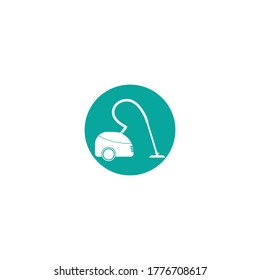 Vacuum cleaner vector icon template