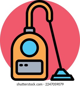 Vacuum cleaner  Vector Icon which is suitable for commercial work and easily modify or edit it
