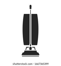 Vacuum cleaner vector icon.Black vector icon isolated on white background vacuum cleaner .