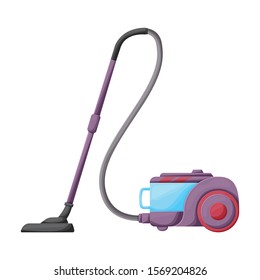 Vacuum cleaner vector icon.Cartoon vector icon isolated on white background vacuum cleaner .