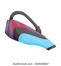 Vacuum cleaner vector icon.Cartoon vector icon isolated on white background vacuum cleaner .