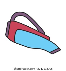 Vacuum cleaner vector icon.Color vector icon isolated on white background vacuum cleaner .