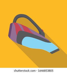 Icono vectorial del filtro de vacío.Icono vectorial plano aislado en la aspiradora de fondo blanco.