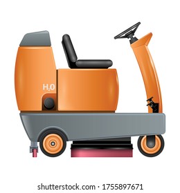 Vacuum cleaner vector icon.Realistic vector icon isolated on white background vacuum cleaner.
