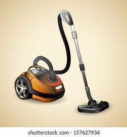 Vacuum cleaner, vector illustration, eps10, 2 layers.