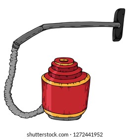 Vacuum cleaner. Vector illustration of a vacuum cleaner. Hand drawn vacuum cleaner