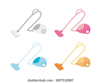 Vacuum cleaner vector illustration. Home appliances.