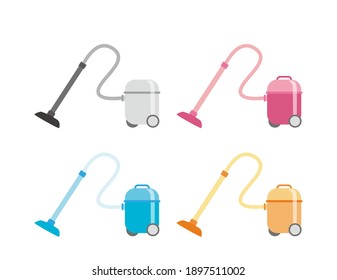 Vacuum Cleaner Vector Illustration. Home Appliances.