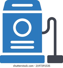 vacuum cleaner Vector illustration on a transparent background.Premium quality symbols.Glyphs vector icon for concept and graphic design.