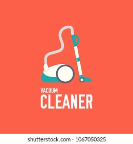 vacuum cleaner vector illustration symbol object. Flat icon style concept design