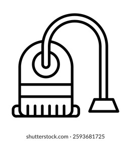 Vacuum cleaner Vector Line Icon Design