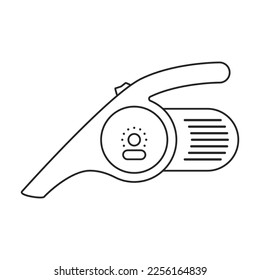 Vacuum cleaner vector outline icon. Vector illustration electric vacuum on white background. Isolated outline illustration icon of cleaner.