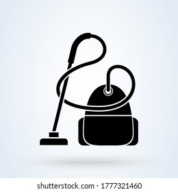 Limpiador de vacío. ilustración de diseño de iconos simple y moderno.
