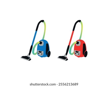 Vacuum Cleaner Vector: Sleek Cleaning Tool Design, Compact Sweeper Artwork, Robotic Cleaner Icon, Dust Remover Illustration, Electric Dustbuster, Cartoon-Style Carpet Care Device, Modern Cleaner Art.