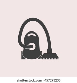 Vacuum cleaner web icon. Isolated illustration