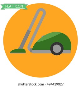 Vacuum cleaners, icon vacuum cleaners. Flat design, vector