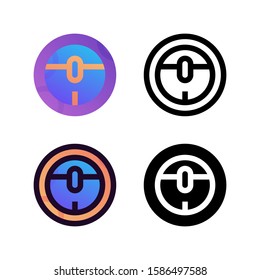 Vacuum Cleaning icon design in four style. Line, Glyph, Flat Gradient and Color Line style