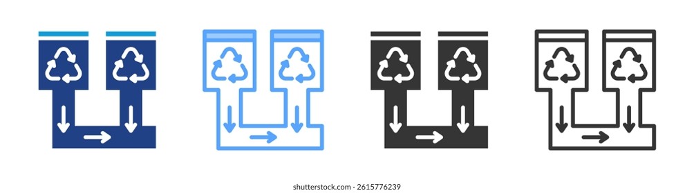 Vacuum Collection icon set multiple style collection