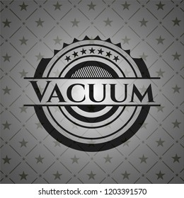 Vacuum dark emblem. Retro