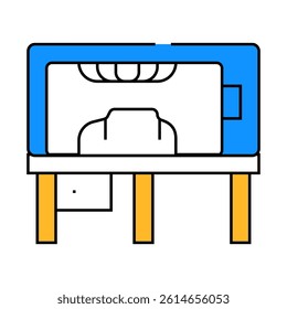 vacuum forming of plastic line icon vector. vacuum forming of plastic sign. isolated symbol illustration