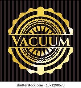 Vacuum gold emblem or badge