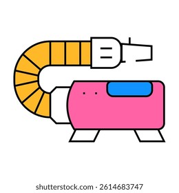 vacuum groomer line icon vector. vacuum groomer sign. isolated symbol illustration