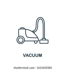 Vacuum icon from cleaning collection. Simple line element Vacuum symbol for templates, web design and infographics