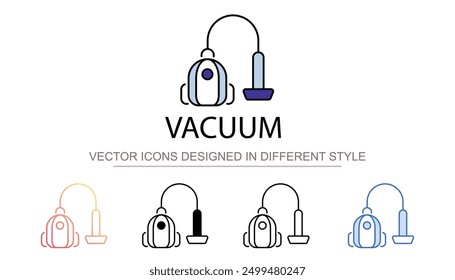 Vacuum icon design with white background stock illustration