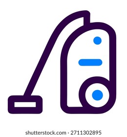 Vacuum icon icon. A linear vector illustration of vacuum icon isolated on white background.