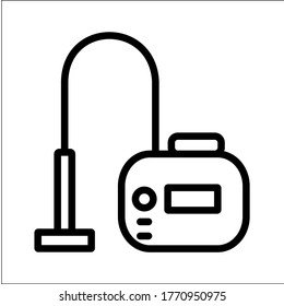Vacuum icon outline style vector