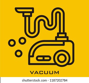 Vacuum icon signs