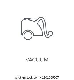 Vacuum linear icon. Vacuum concept stroke symbol design. Thin graphic elements vector illustration, outline pattern on a white background, eps 10.