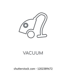 Vacuum linear icon. Vacuum concept stroke symbol design. Thin graphic elements vector illustration, outline pattern on a white background, eps 10.