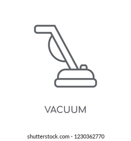 Vacuum linear icon. Modern outline Vacuum logo concept on white background from Hygiene collection. Suitable for use on web apps, mobile apps and print media.