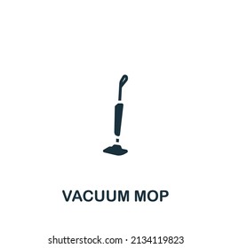 Vacuum Mop icon. Monochrome simple icon for templates, web design and infographics