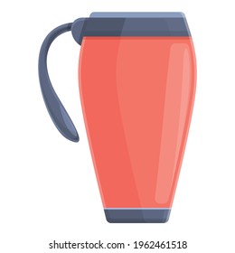 Vacuum mug icon. Cartoon of Vacuum mug vector icon for web design isolated on white background