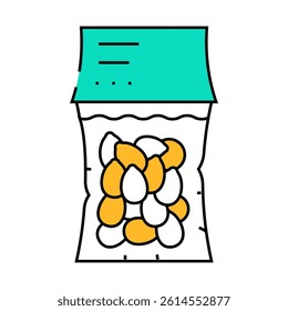 vacuum packed olives line icon vector. vacuum packed olives sign. isolated symbol illustration