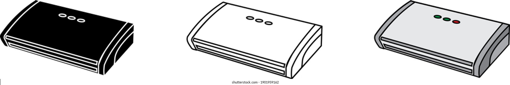 Vacuum Sealer Machine icon, vector