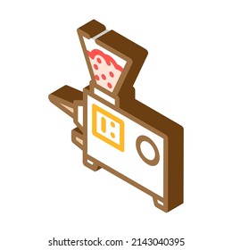 vacuum syringe isometric icon vector. vacuum syringe sign. isolated symbol illustration