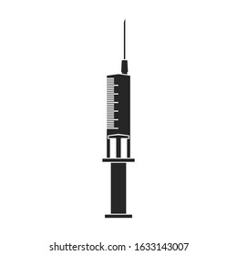 Vacuum test tube vector icon.Black.simple vector icon isolated on white background vacuum test tube.