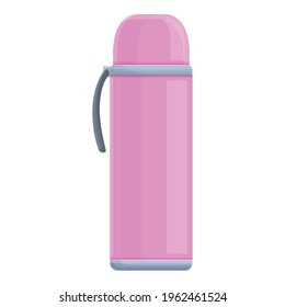 Vacuum thermos icon. Cartoon of Vacuum thermos vector icon for web design isolated on white background