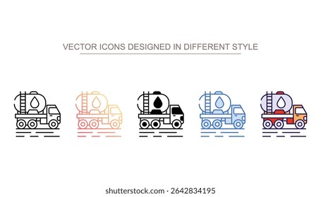 Vácuo Truck ícone design com fundo branco ilustração stock