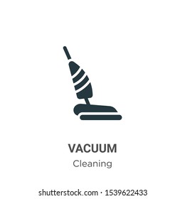 Vacuum vector icon on white background. Flat vector vacuum icon symbol sign from modern cleaning collection for mobile concept and web apps design.