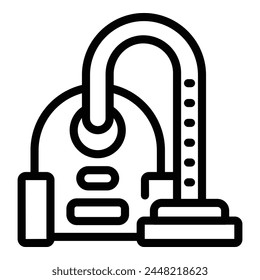 Vacuuming cleaner device icon outline vector. Indoor vacuum machine. Cleaning service equipment